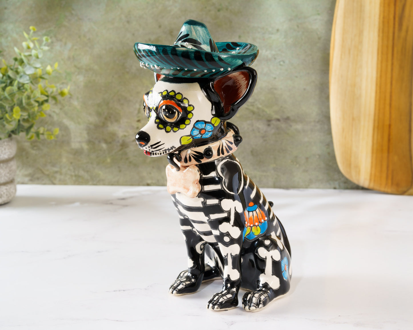 Premium Quality Chihuahua Sombrero Dog  Dia De Los Muertos