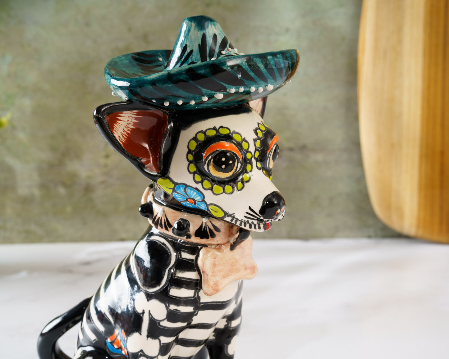 Premium Quality Chihuahua Sombrero Dog  Dia De Los Muertos