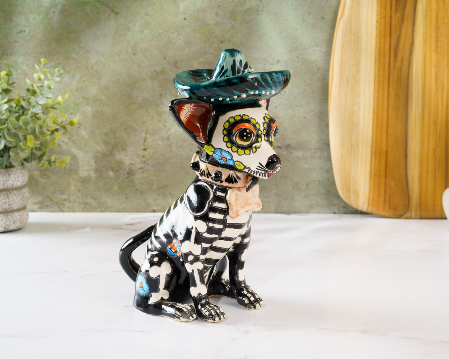 Premium Quality Chihuahua Sombrero Dog  Dia De Los Muertos