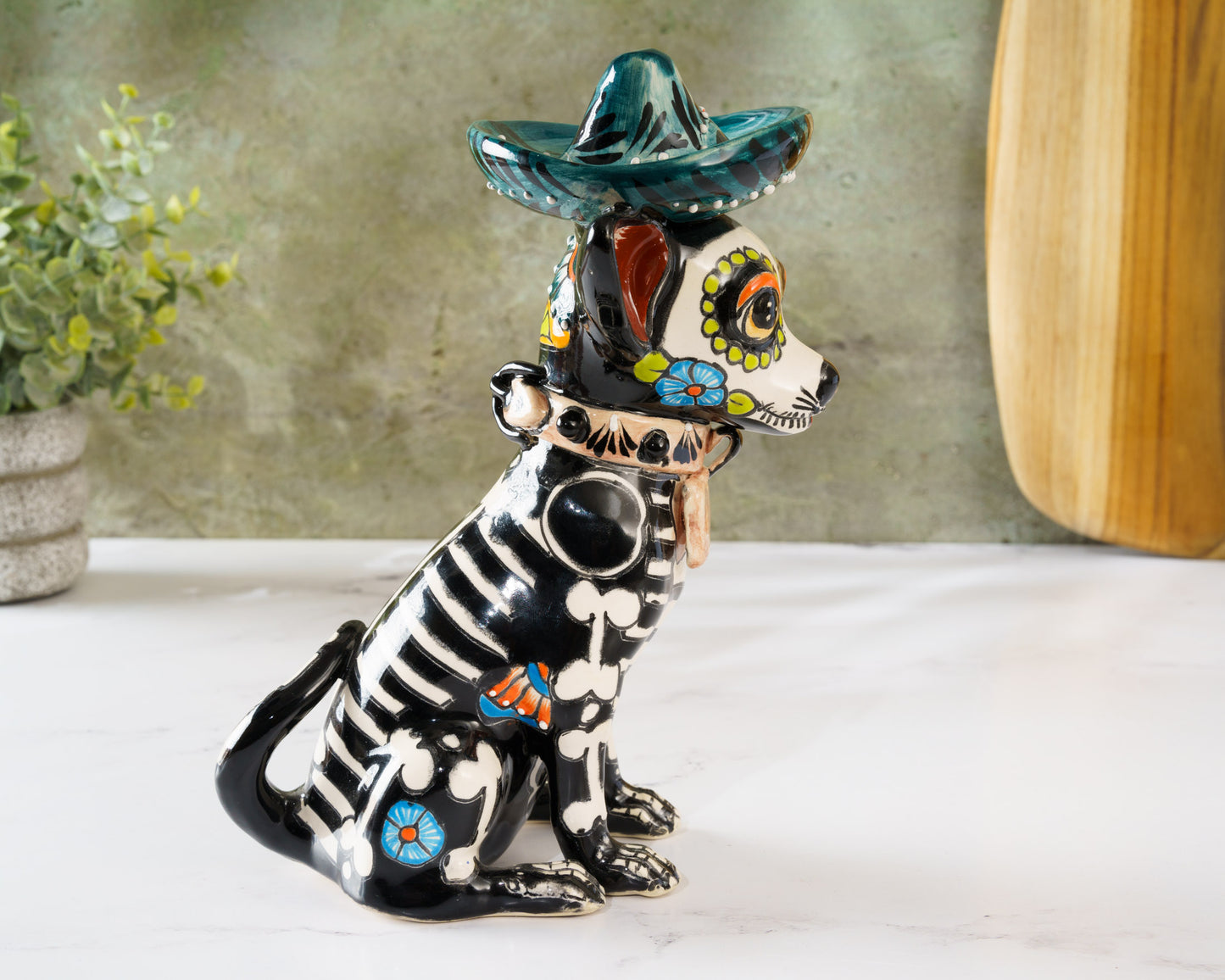 Premium Quality Chihuahua Sombrero Dog  Dia De Los Muertos