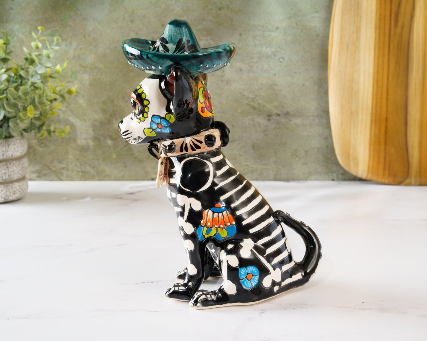 Premium Quality Chihuahua Sombrero Dog  Dia De Los Muertos