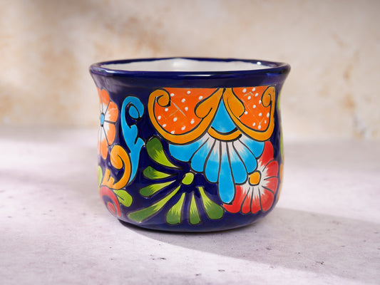 Circular Planter - Medium - Cobalt Butterfly - 1PC