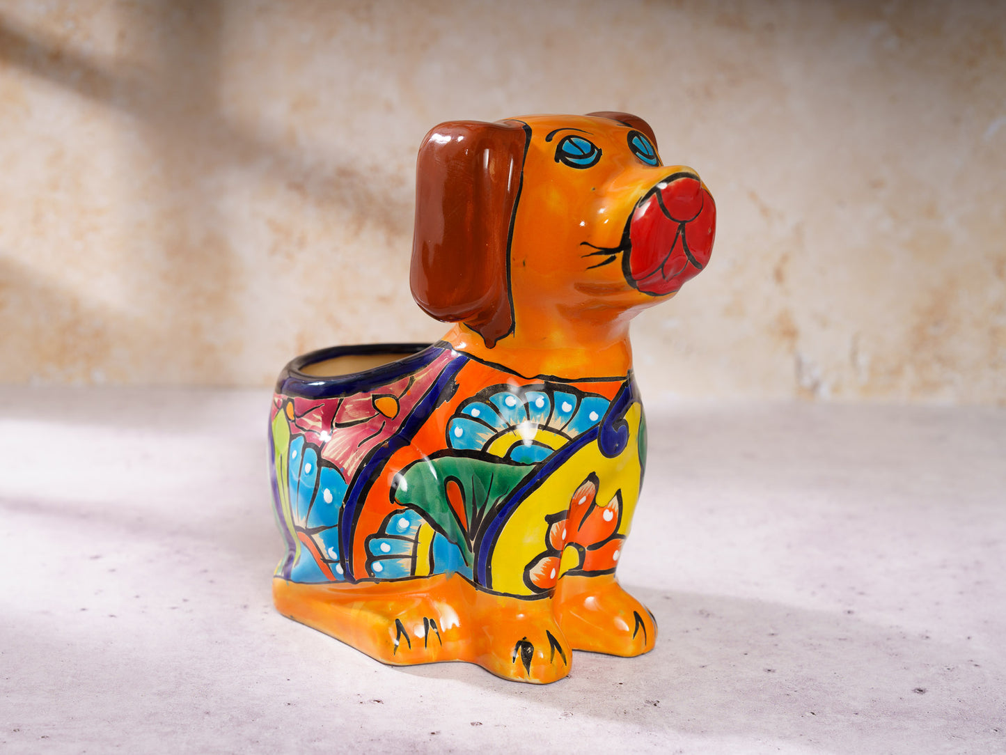 Dog Planter - Medium - Orange