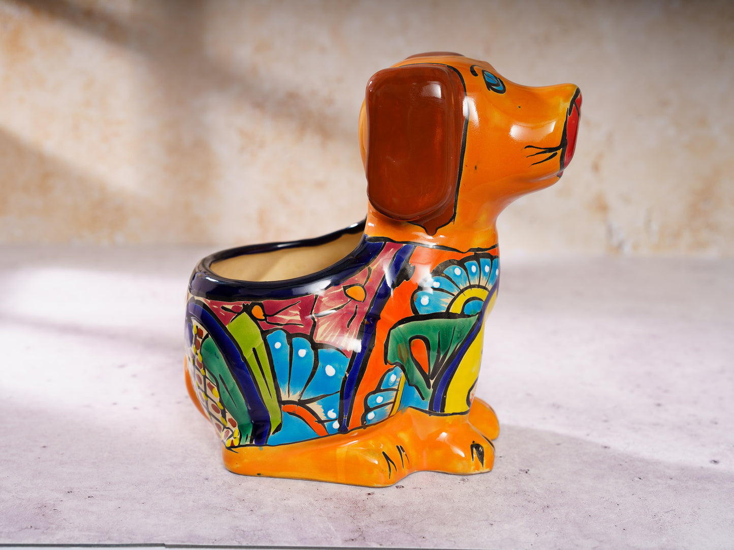 Dog Planter - Medium - Orange