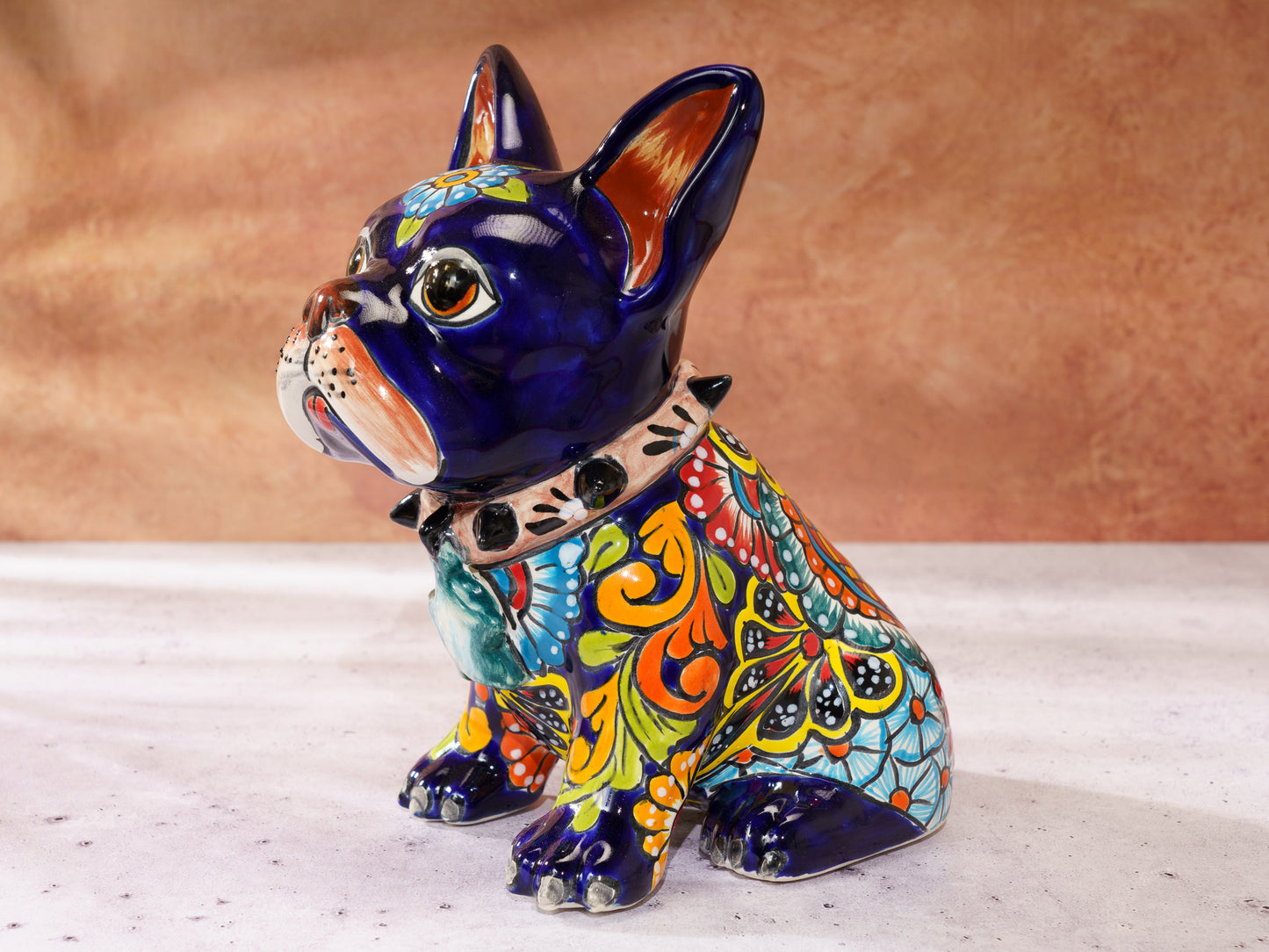 Premium French Bulldog - Cobalt - Talavera Colors Body Dog