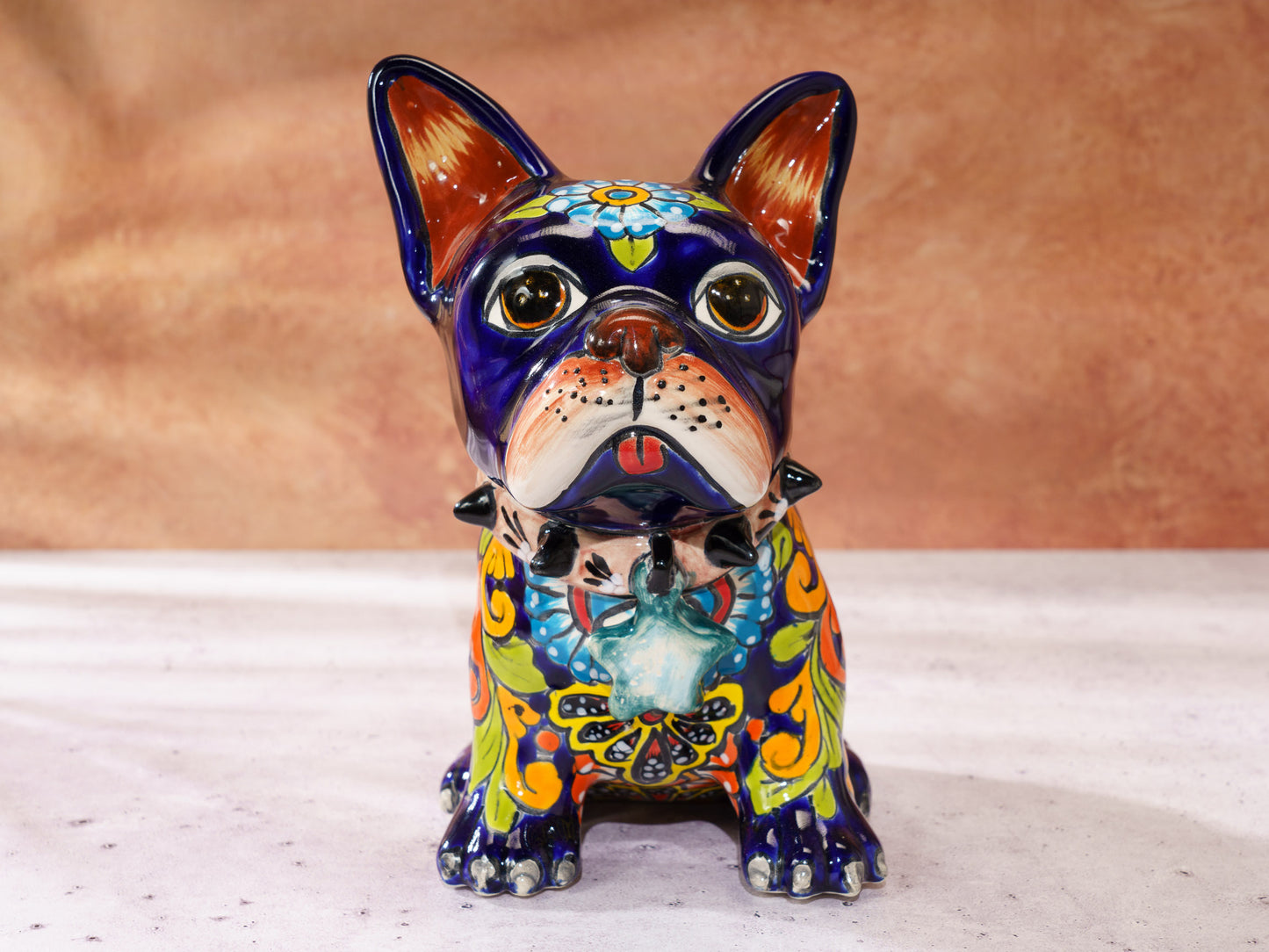 Premium French Bulldog - Cobalt - Talavera Colors Body Dog