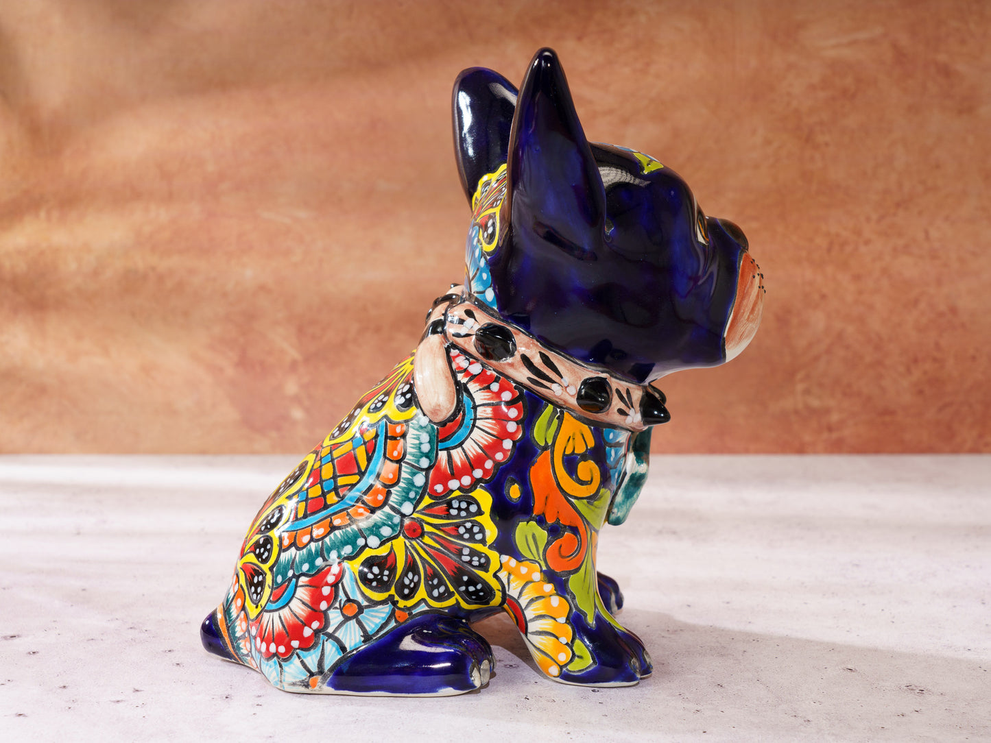 Premium French Bulldog - Cobalt - Talavera Colors Body Dog