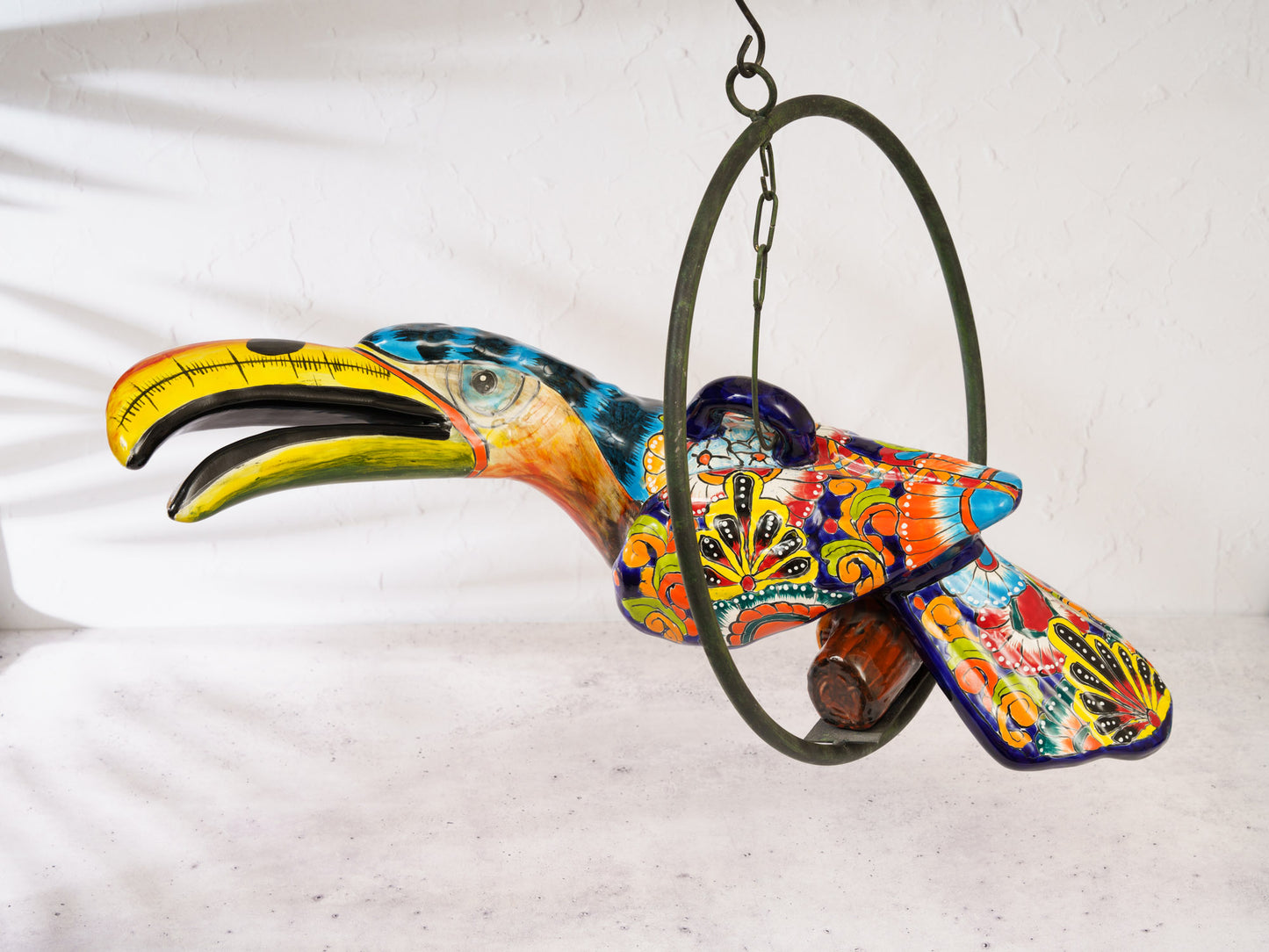 Large Toucan Hanging Tropical Bird - Multi-Color