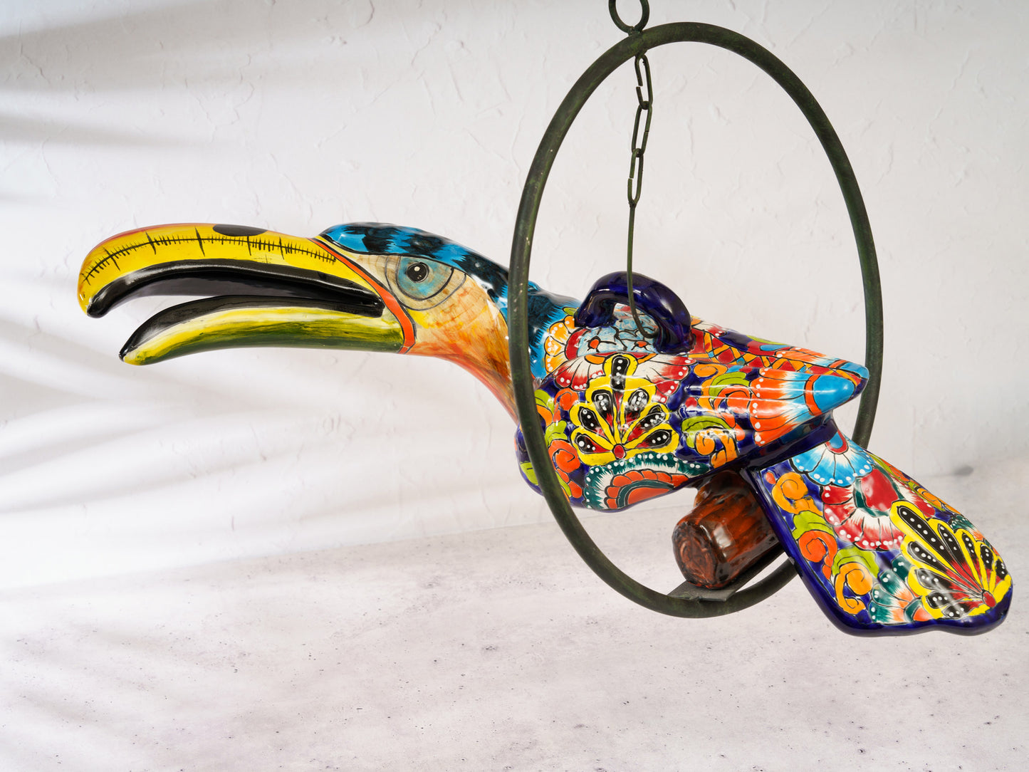 Large Toucan Hanging Tropical Bird - Multi-Color