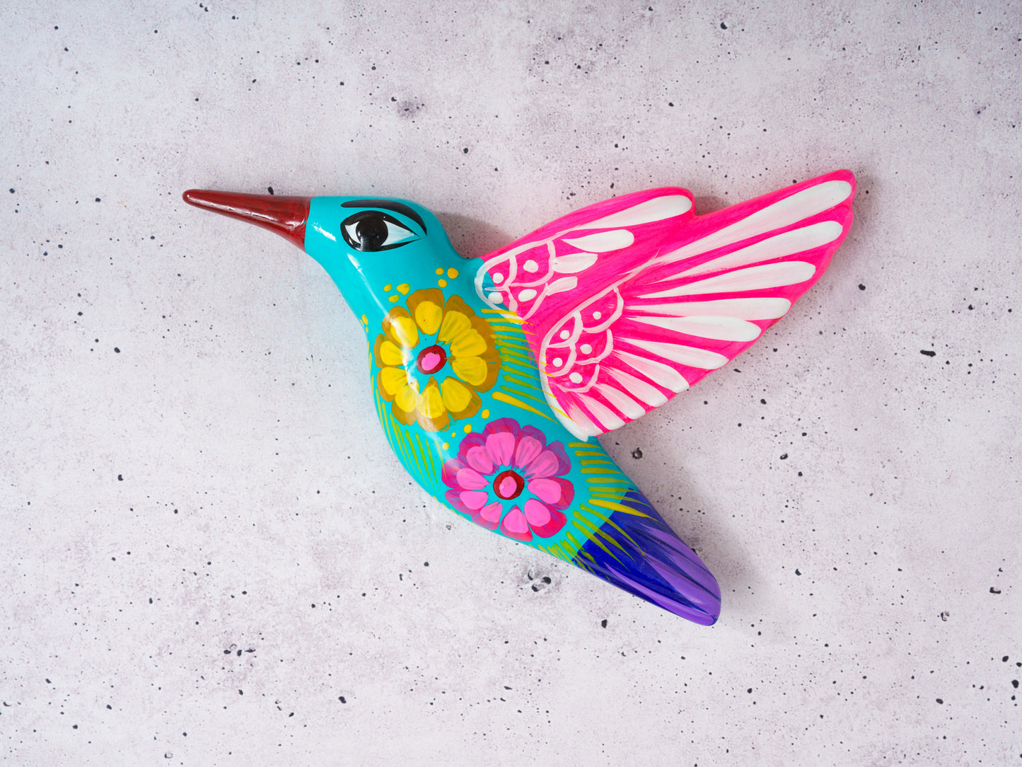 Hummingbird - Wall Art - Turquoise - Right - (1PC)