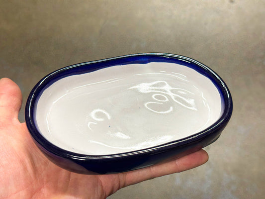 Saucer - Mini Oval - Cobalt - Saucer Only
