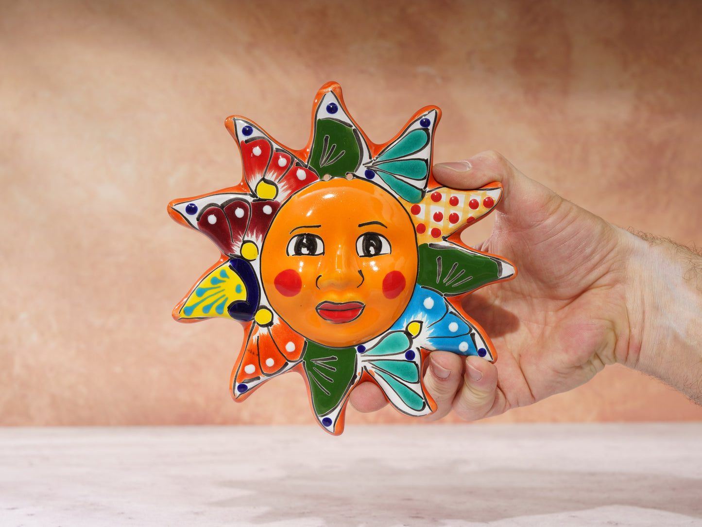 Mini Sun Wall Art Orange