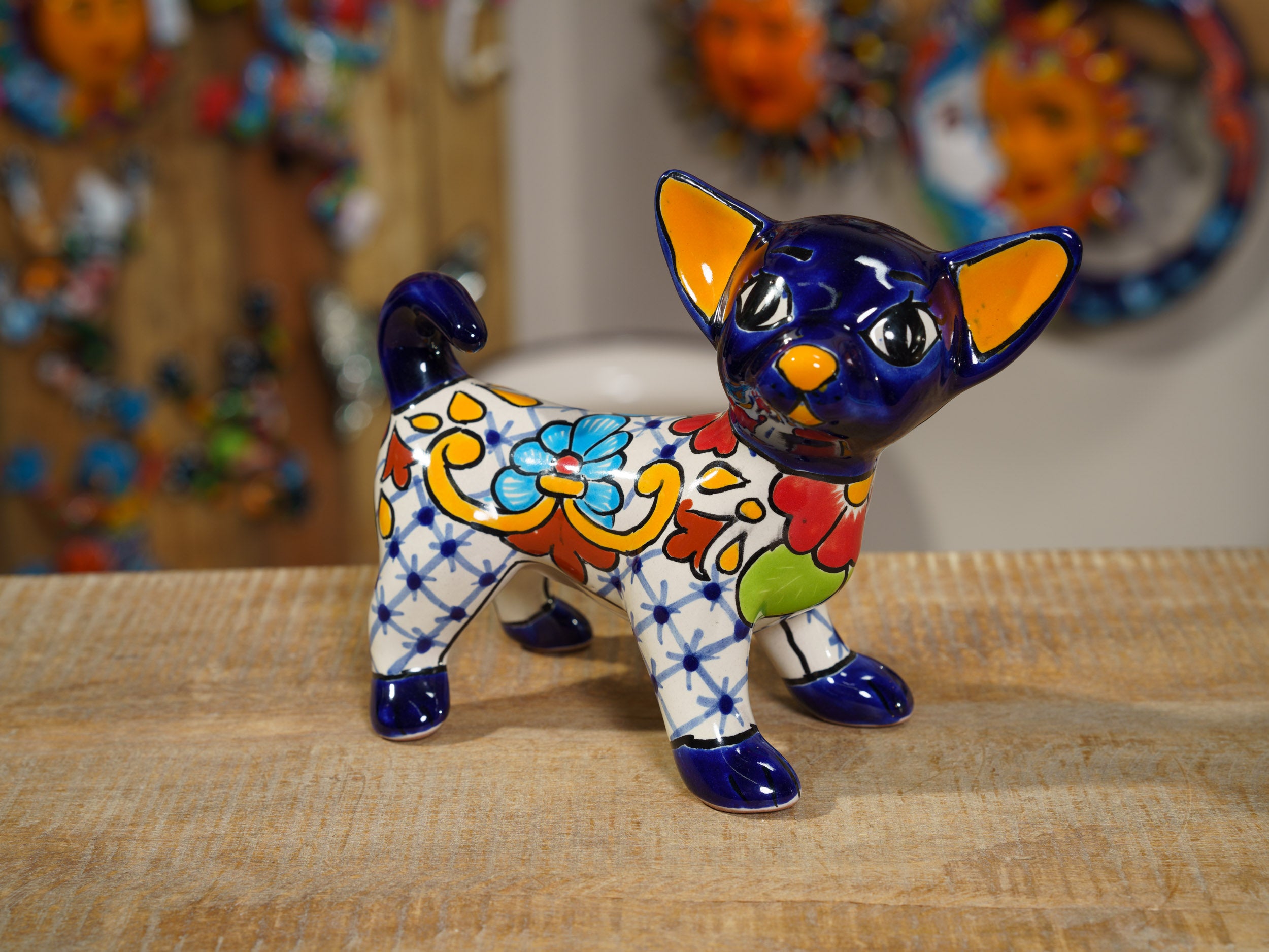 Chihuahua Dog Figurine Medium - Red – Enchanted Talavera