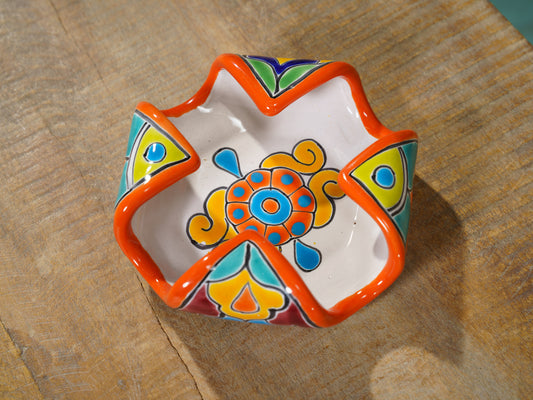 Flower Petal Napkin Holder Orange