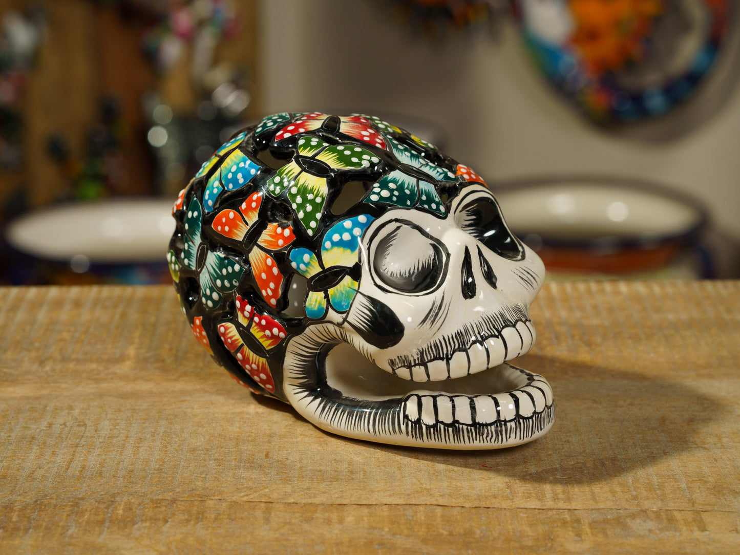 Premium Quality Signed Dia De Los Muertos Butterfly Skull