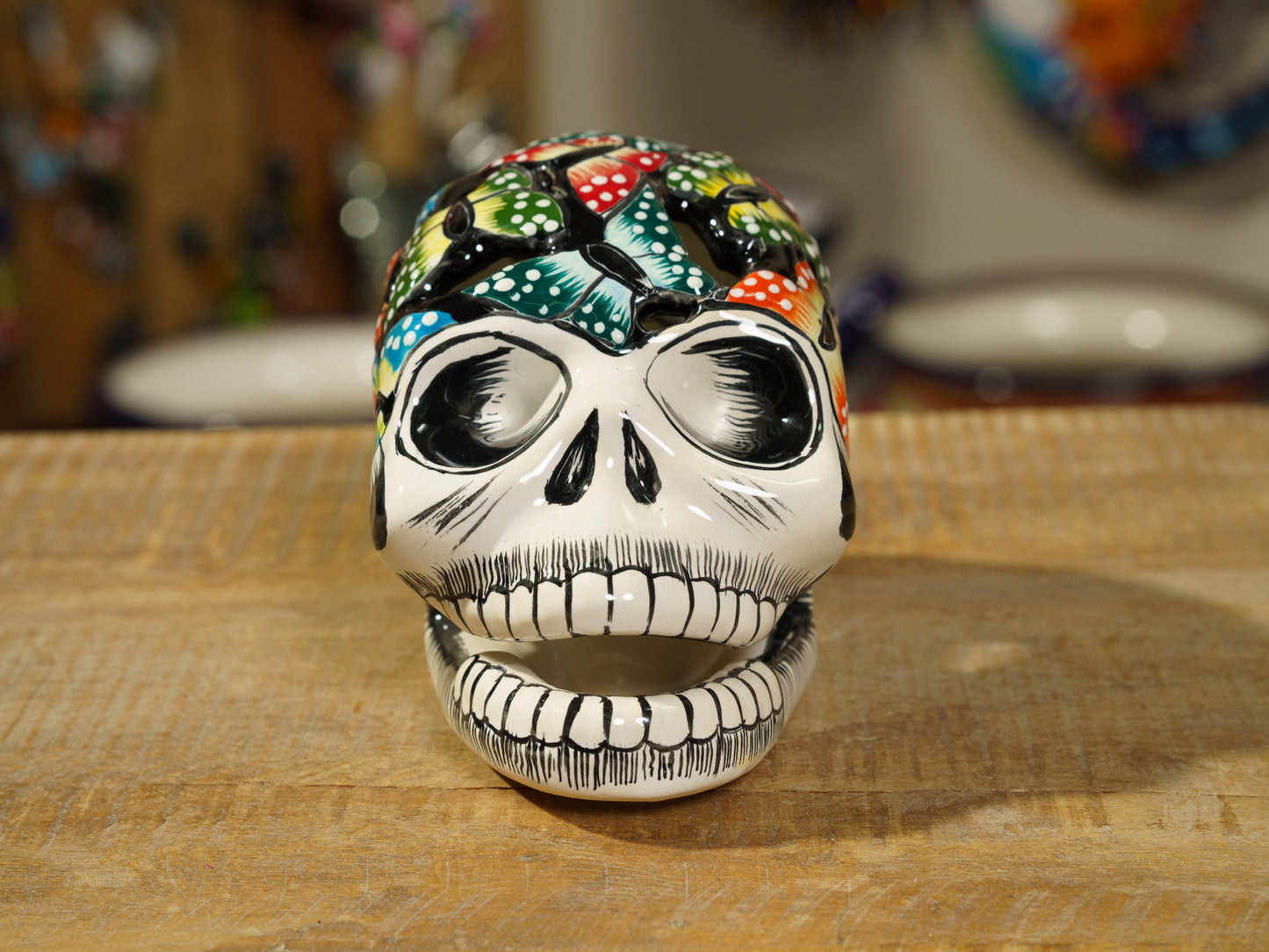 Premium Quality Signed Dia De Los Muertos Butterfly Skull