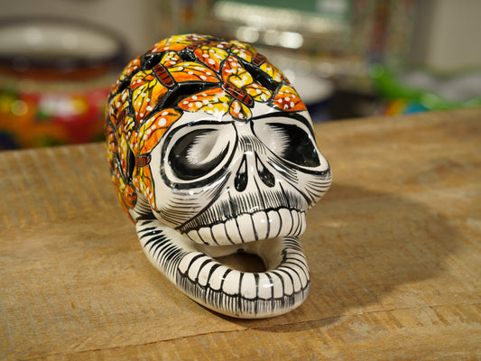 Premium Quality Signed Dia De Los Muertos Monarch Butterfly Skull