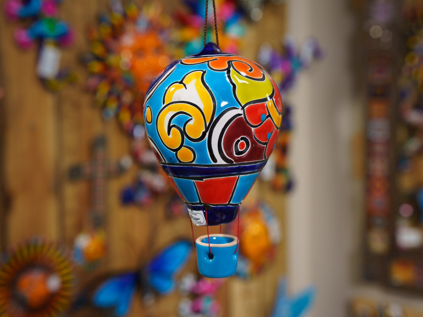 Hanging Hot Air Balloon - Small Turquoise