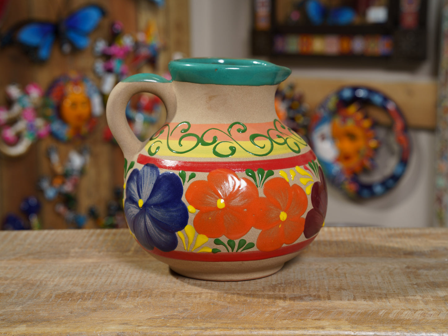 "Engobe" Butterfly Beverage Pitcher