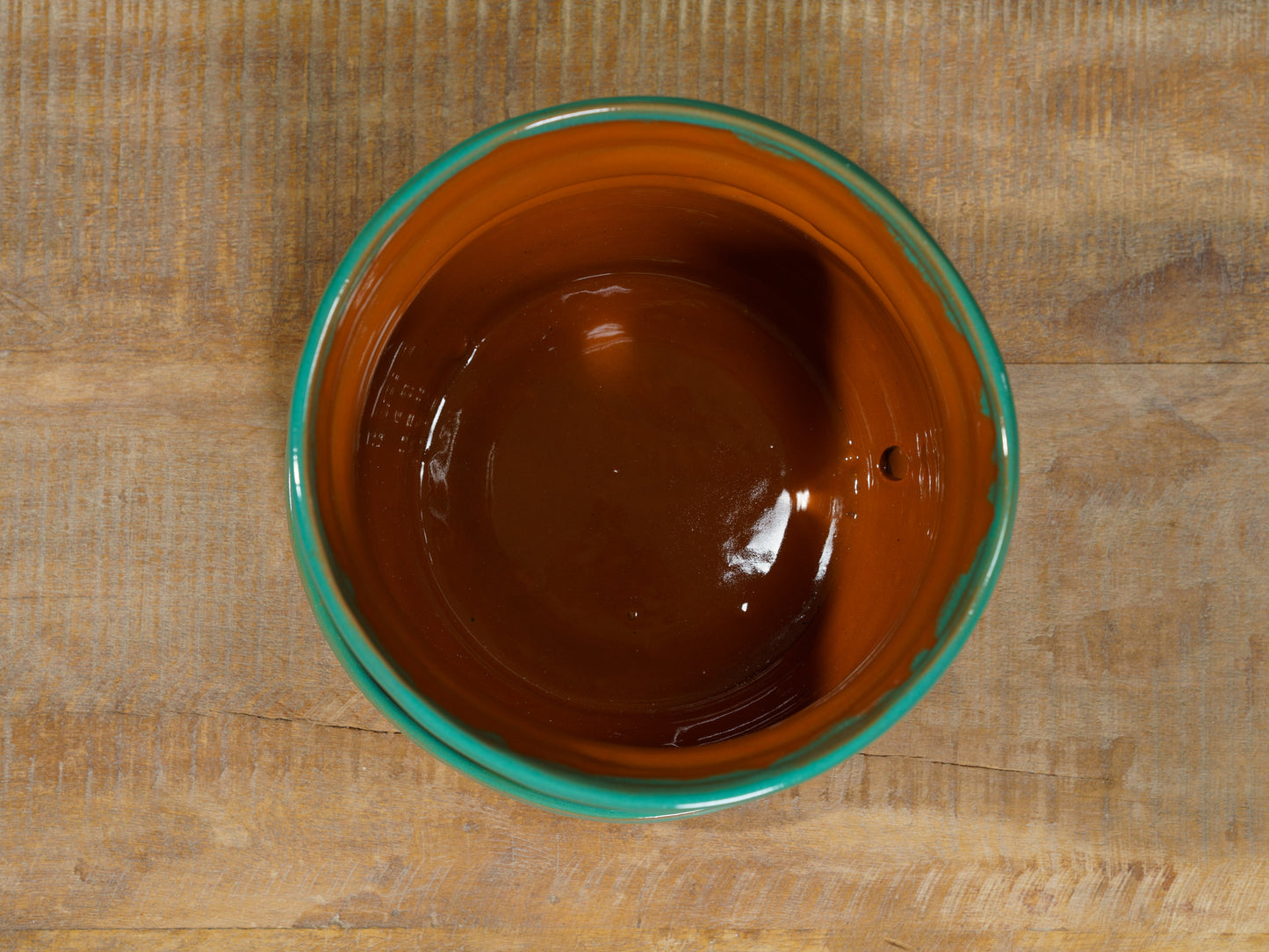 Terracotta Circular Planter With Attached Saucer