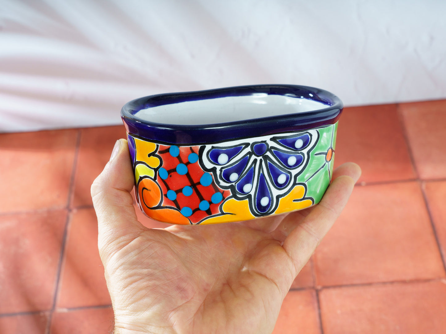 Mini Oval Planter - Cobalt - 1PC