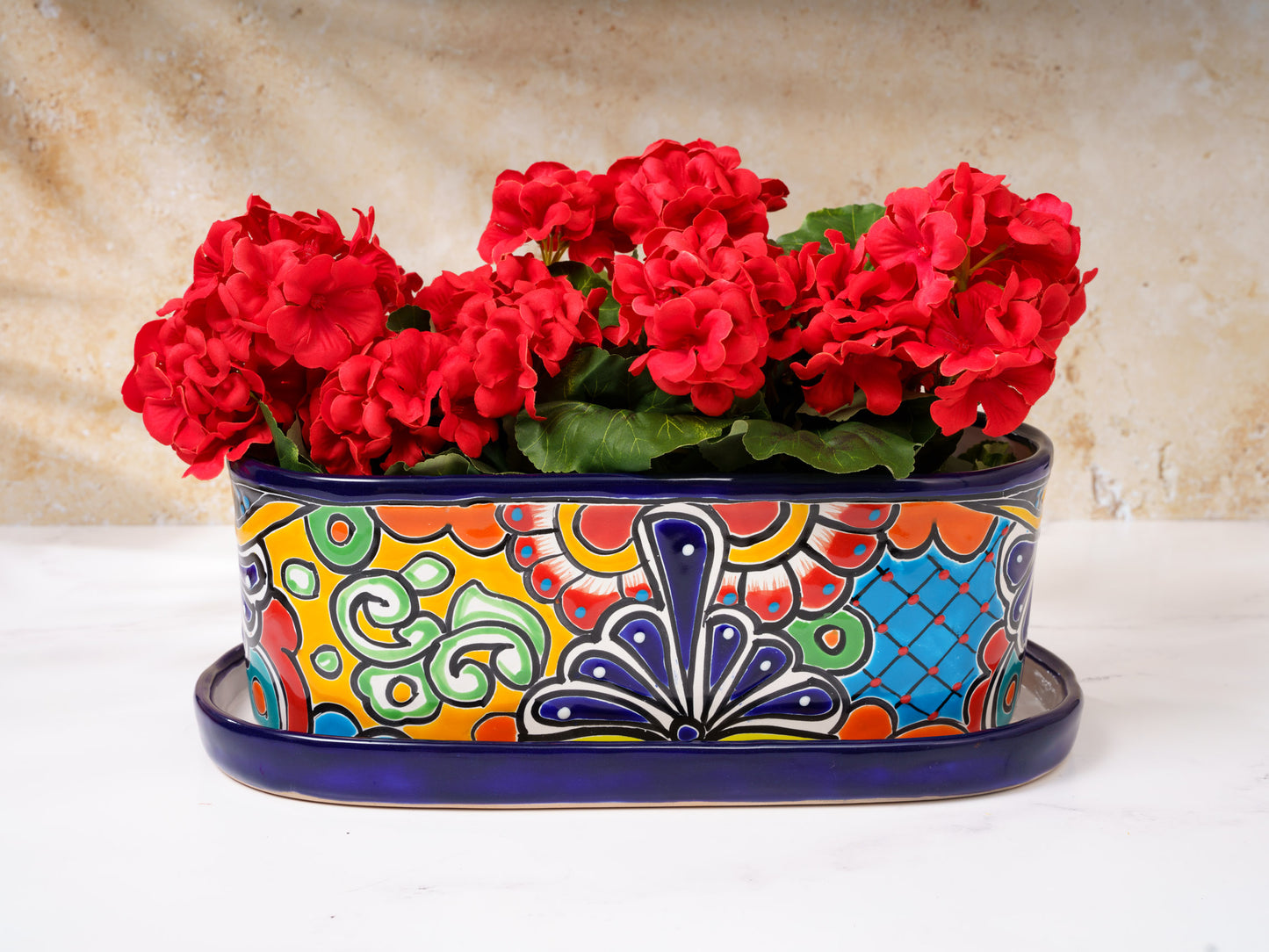 Oval Planter - Large (2PC) - Cobalt