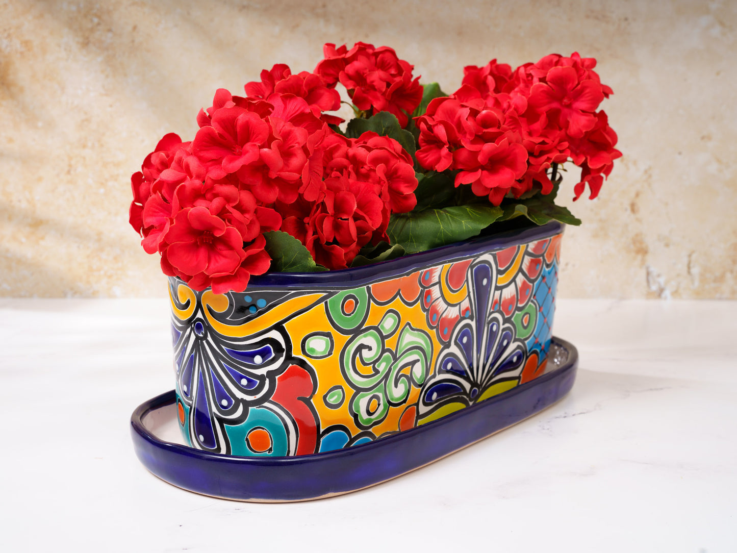 Oval Planter - Large (2PC) - Cobalt