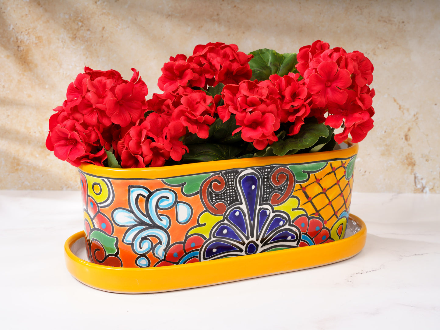 Oval Planter - Large (2PC) - Marigold