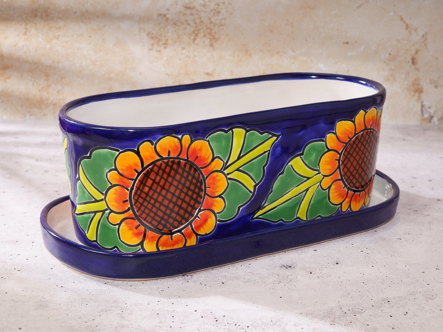 Oval Planter - Large (2PC) - Sunflower