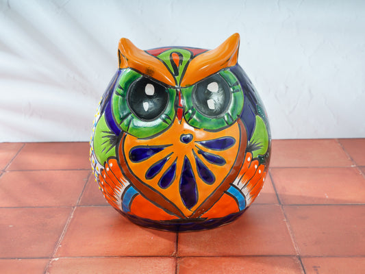 Owl Planter - Medium - Orange - A