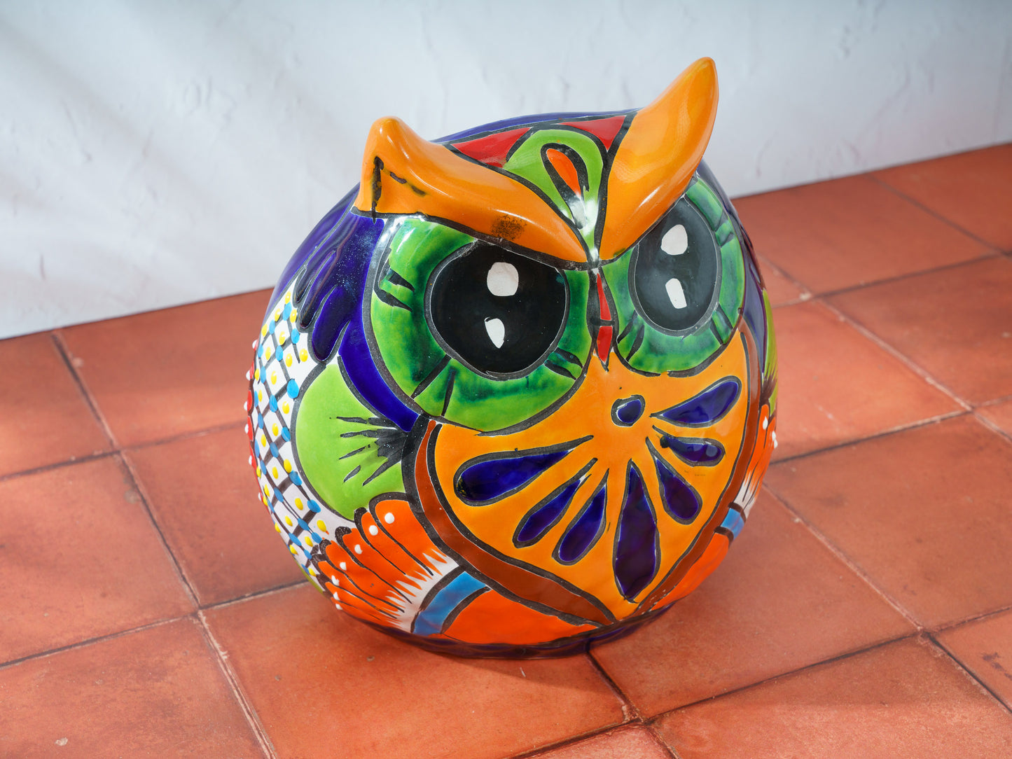 Owl Planter - Medium - Orange - A