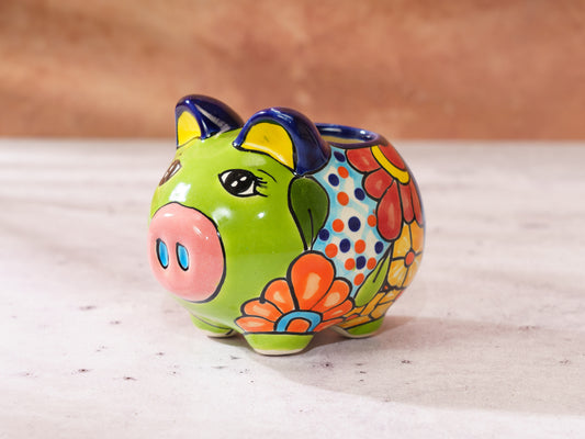 Pig Planter Mini - Lime Green