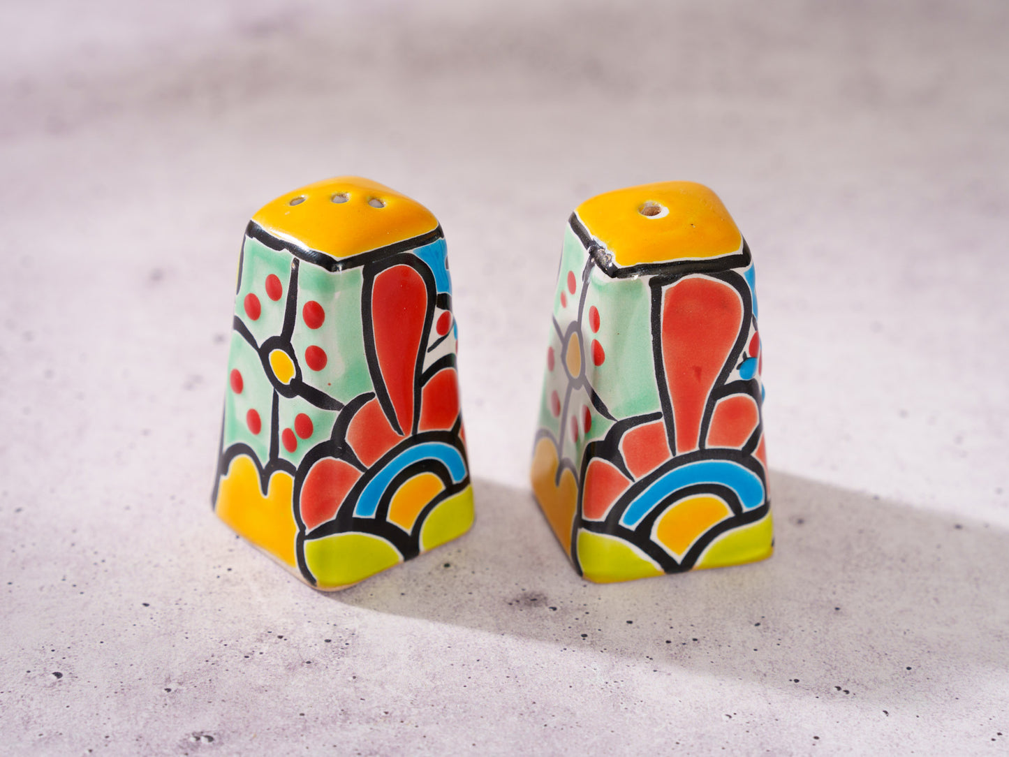 Salt & Pepper Shaker Set - Square - Marigold