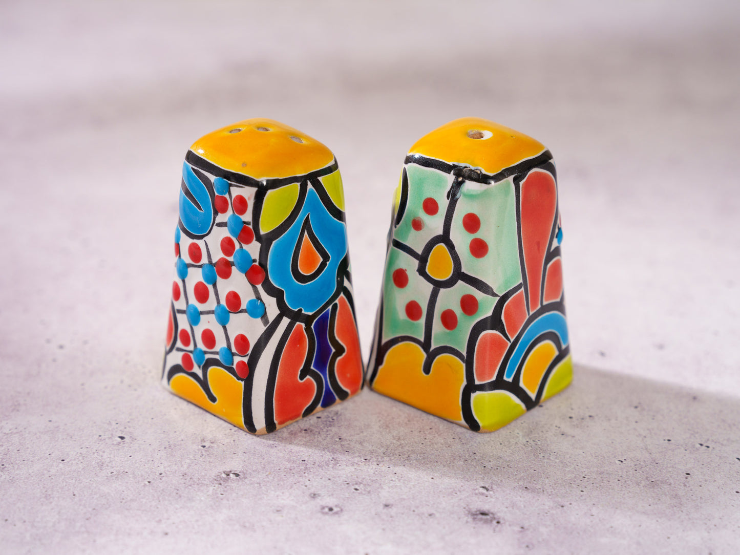 Salt & Pepper Shaker Set - Square - Marigold