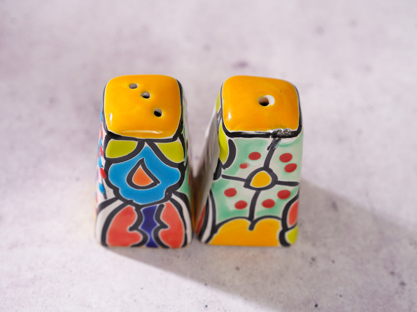 Salt & Pepper Shaker Set - Square - Marigold