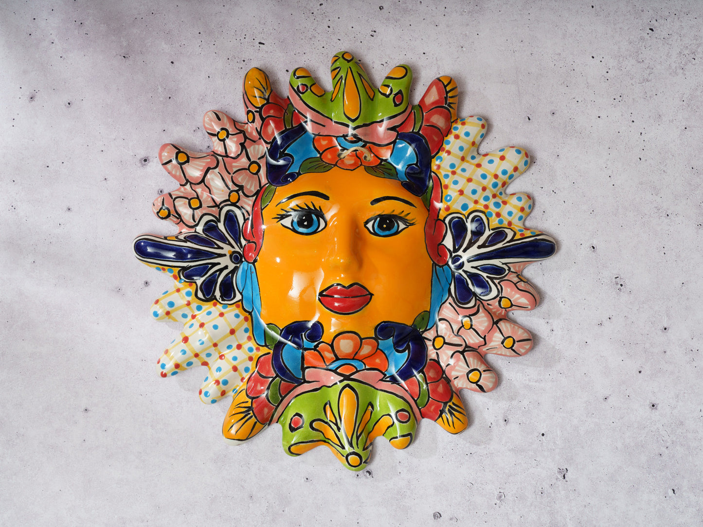 Sun Face Indoor Outdoor Wall Art