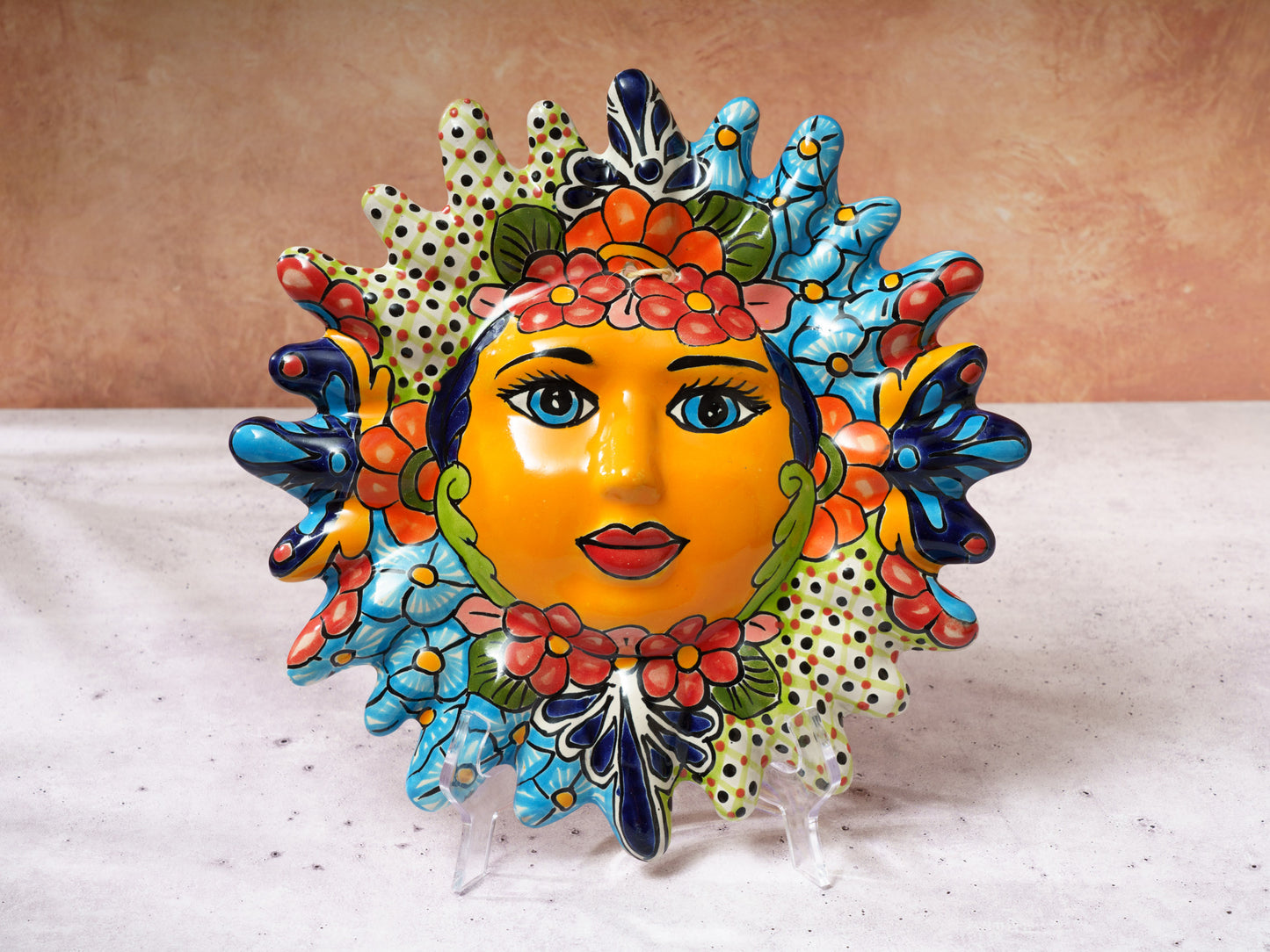 Sun Face Indoor Outdoor Wall Art