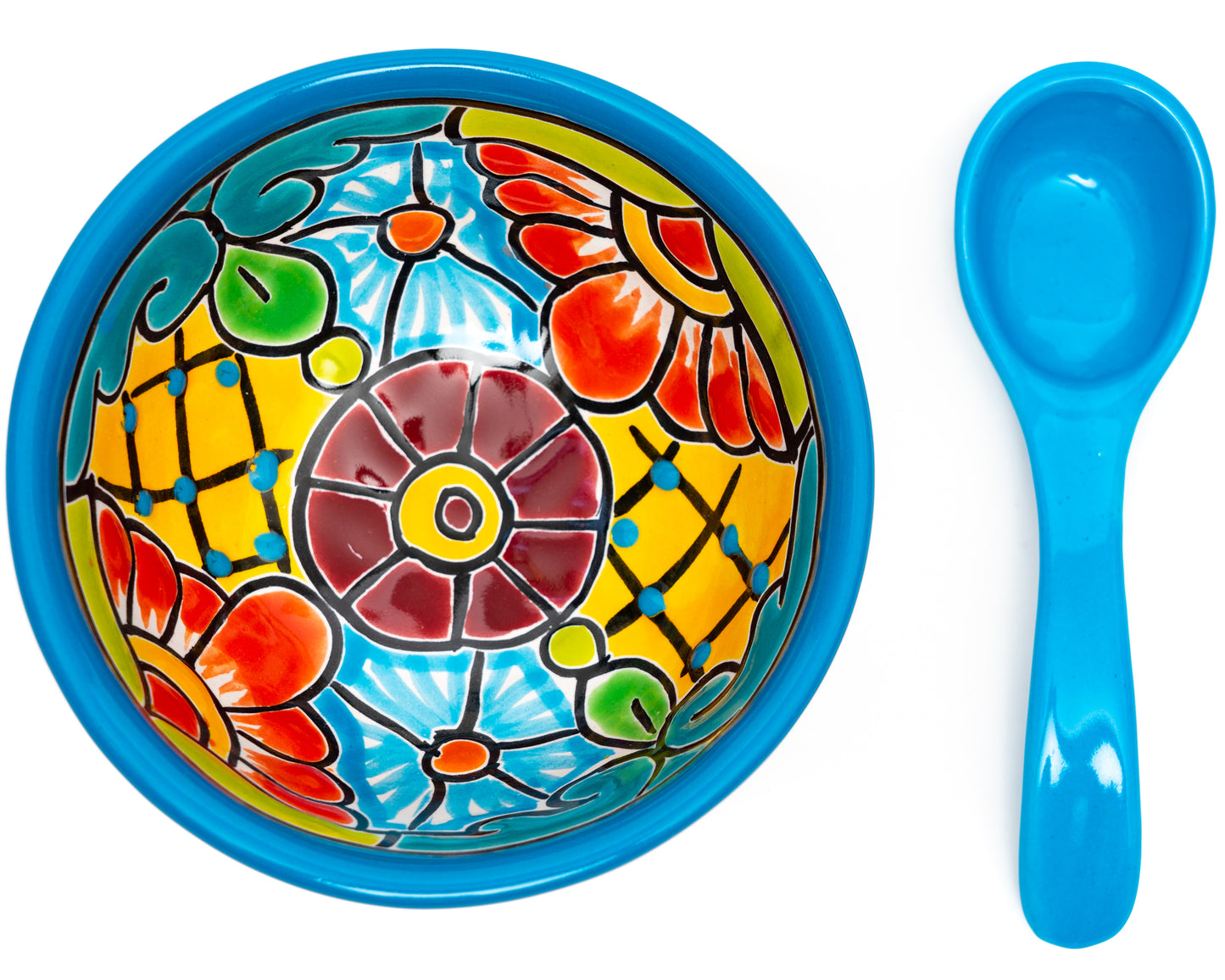 Salsa Bowl & Spoon Turquoise