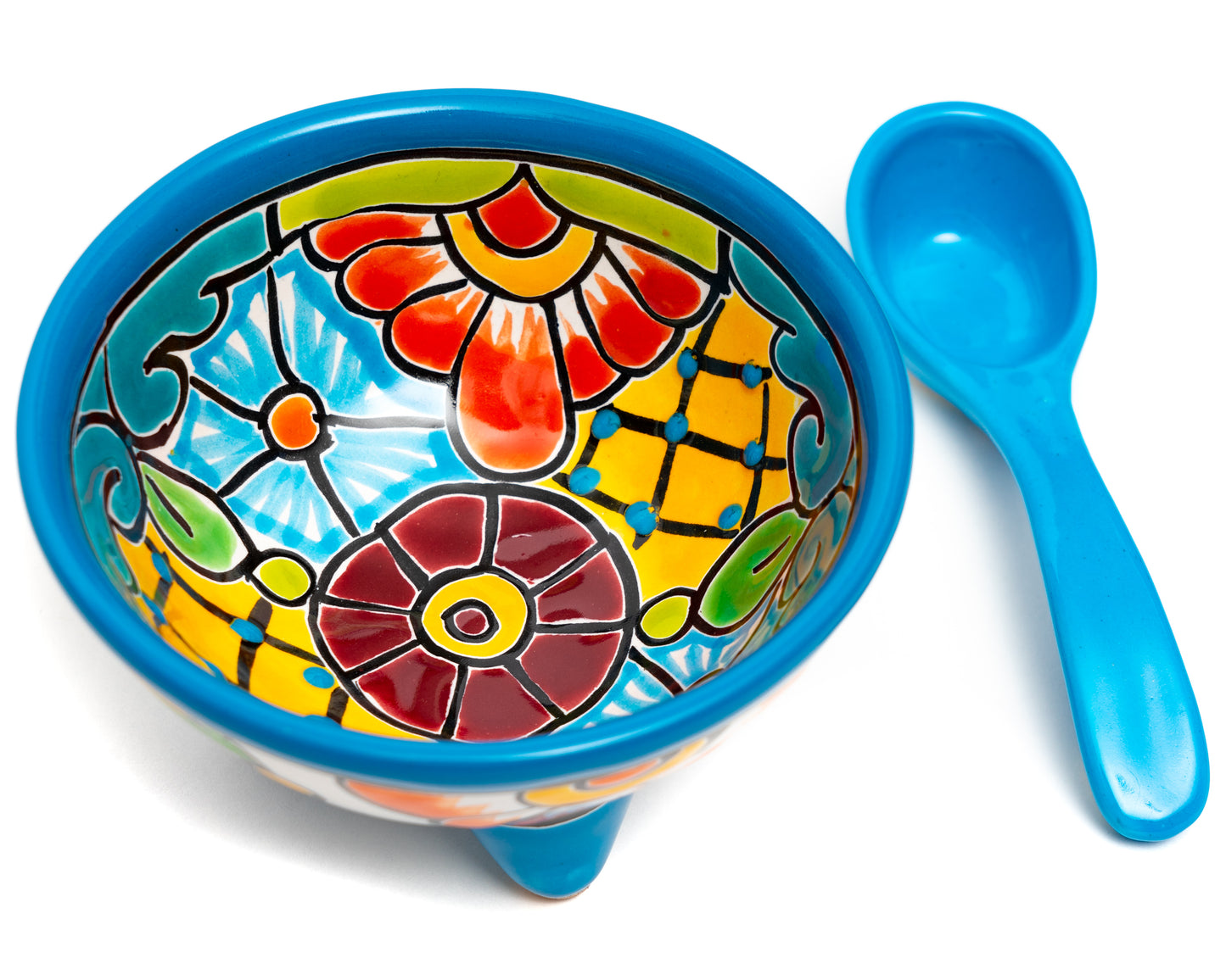 Salsa Bowl & Spoon Turquoise