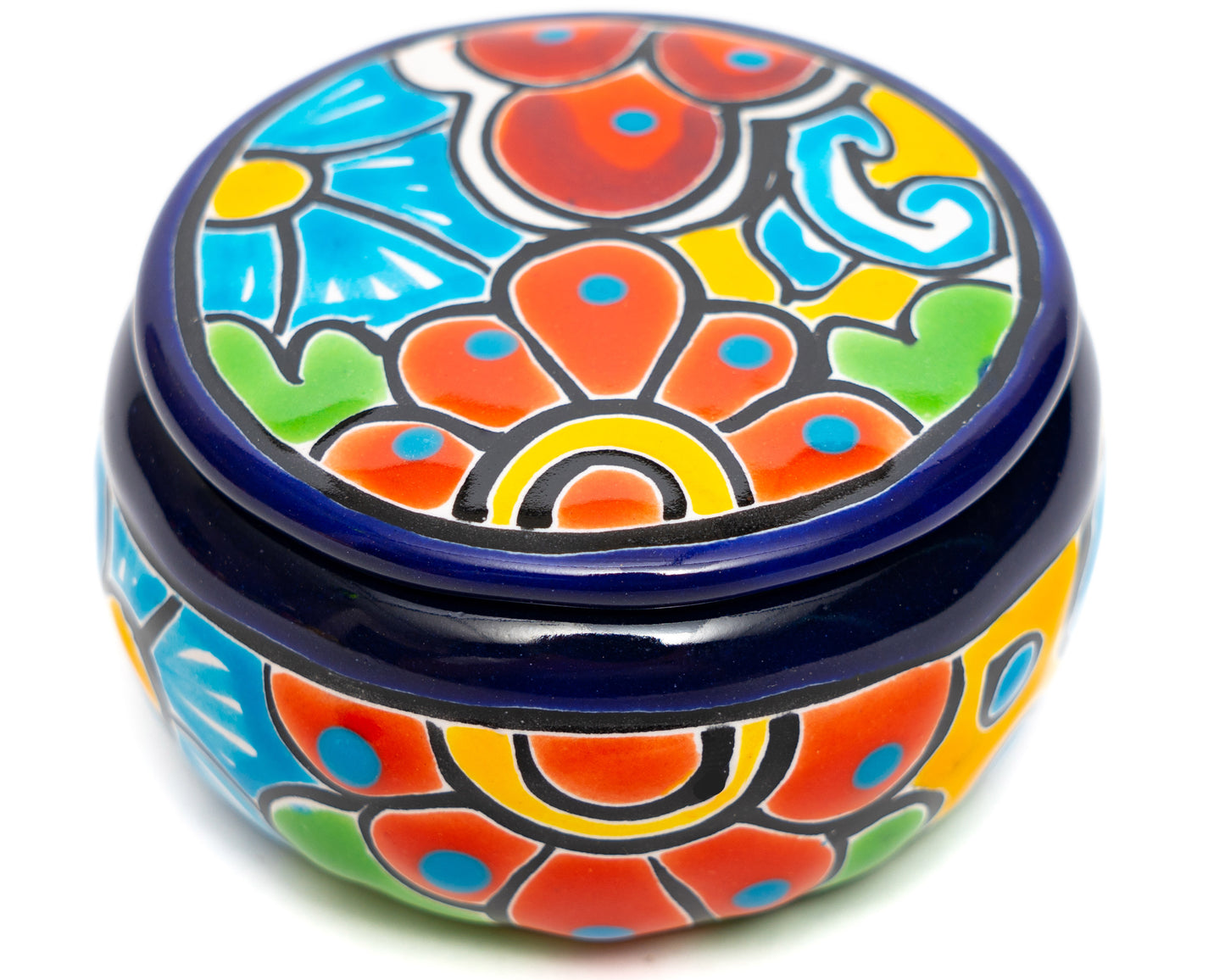 Circular Jewelry Box Cobalt