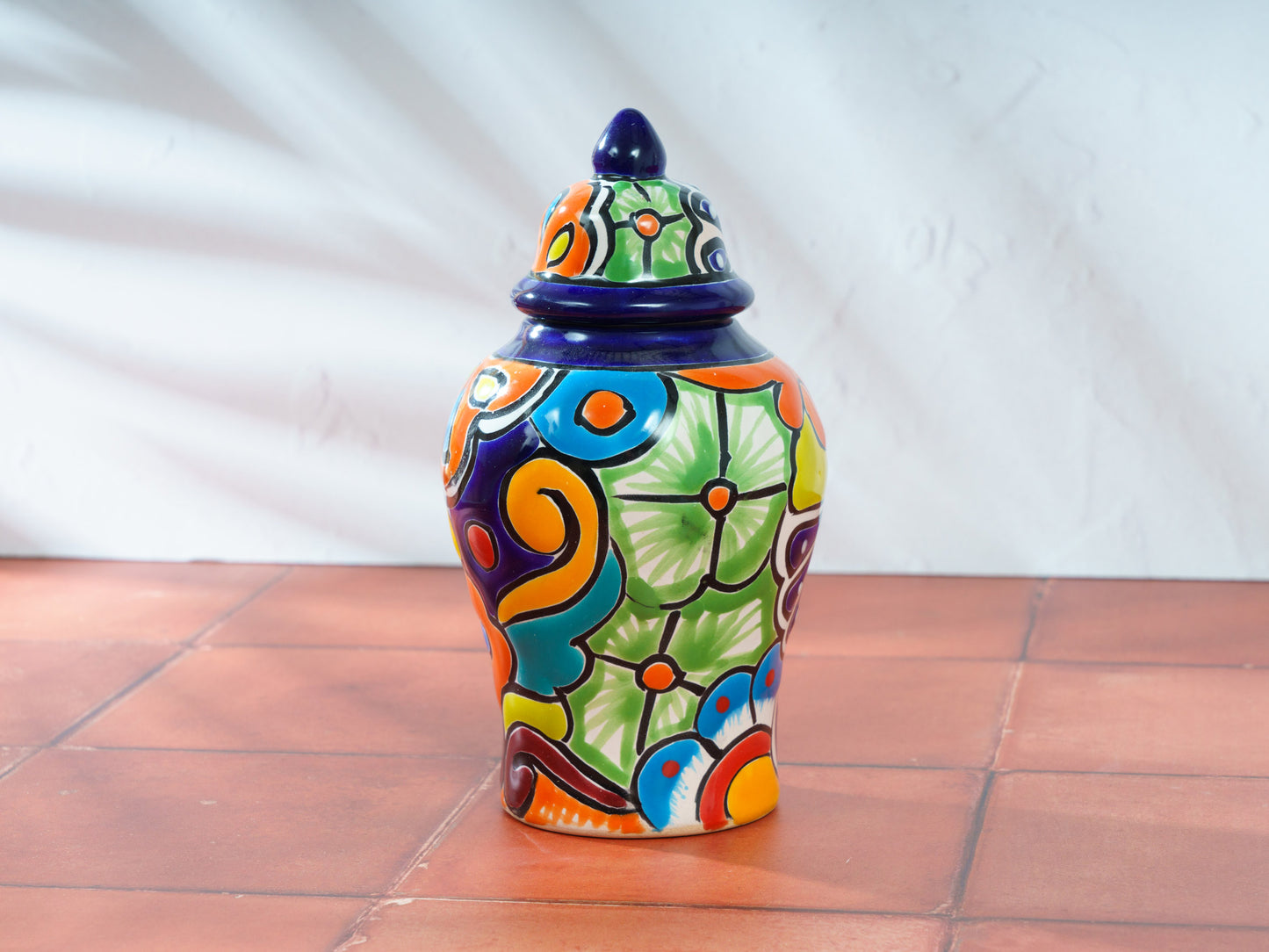 Urn Vase with Lid - Small - Cobalt - (2PC)