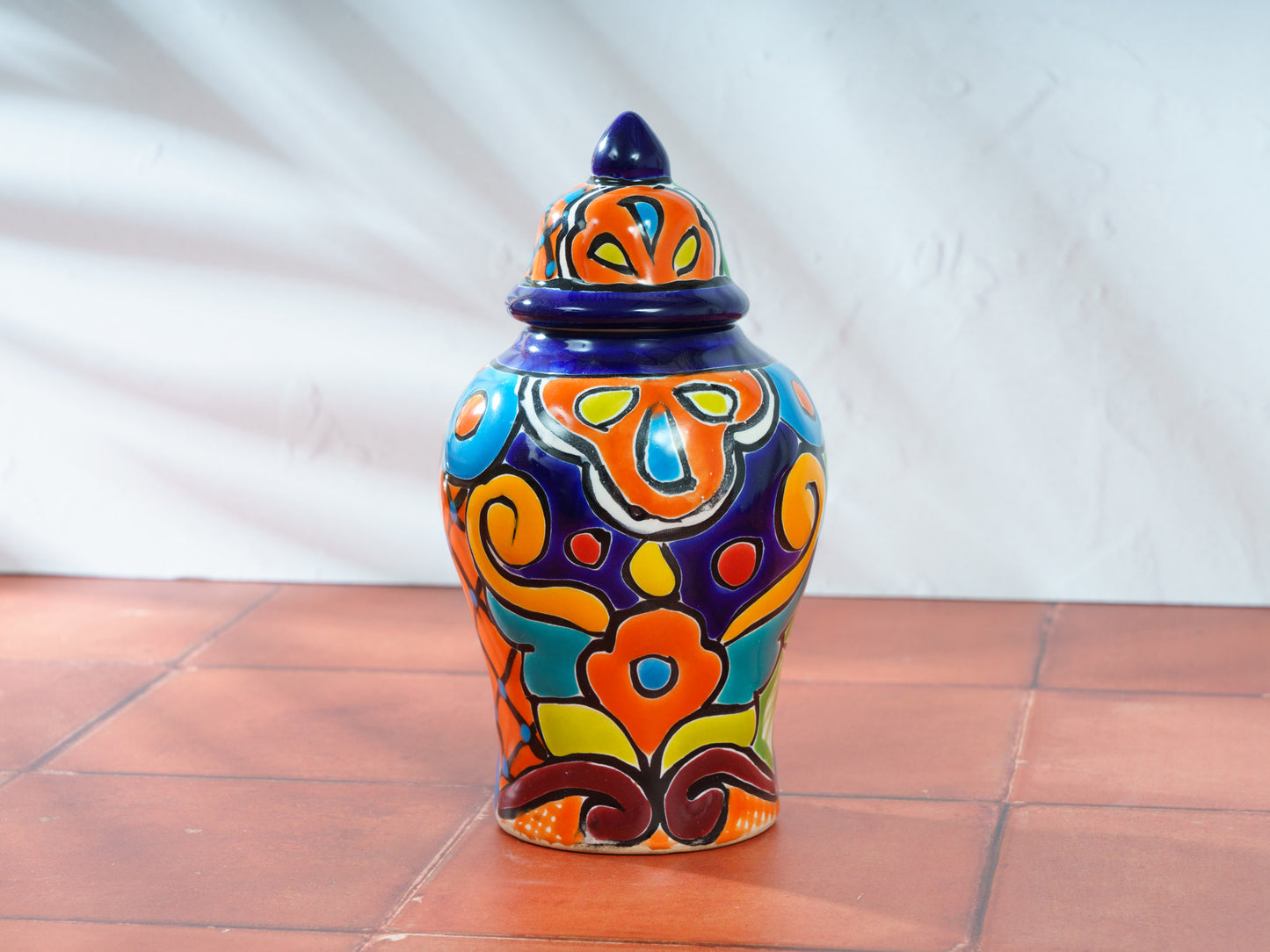 Urn Vase with Lid - Small - Cobalt - (2PC)