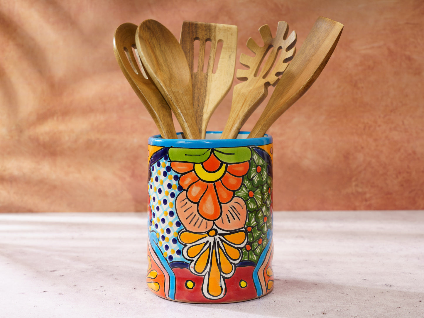 Utensil Holder - Small - Turquoise