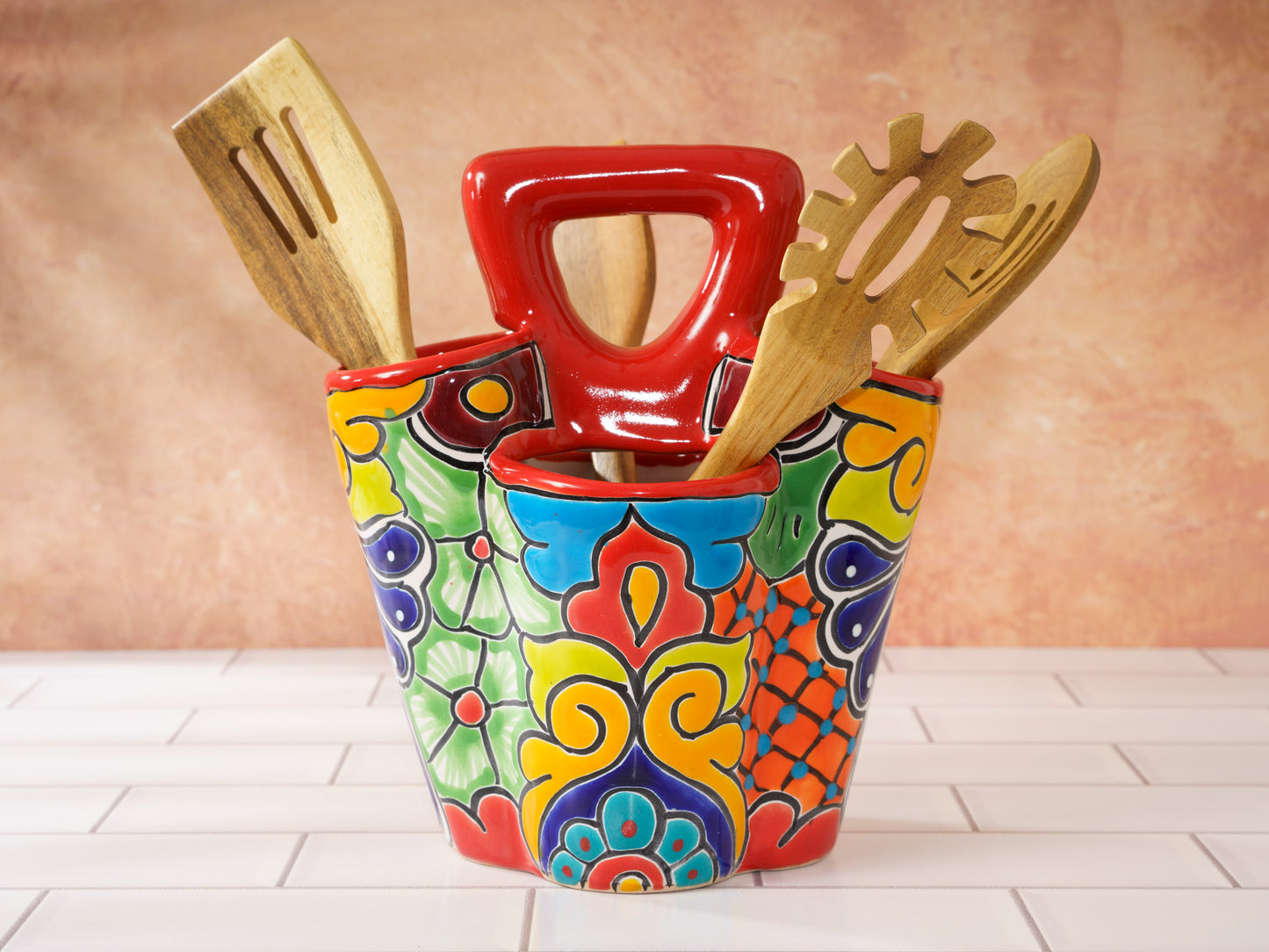 Utensil Holder Caddy - Red