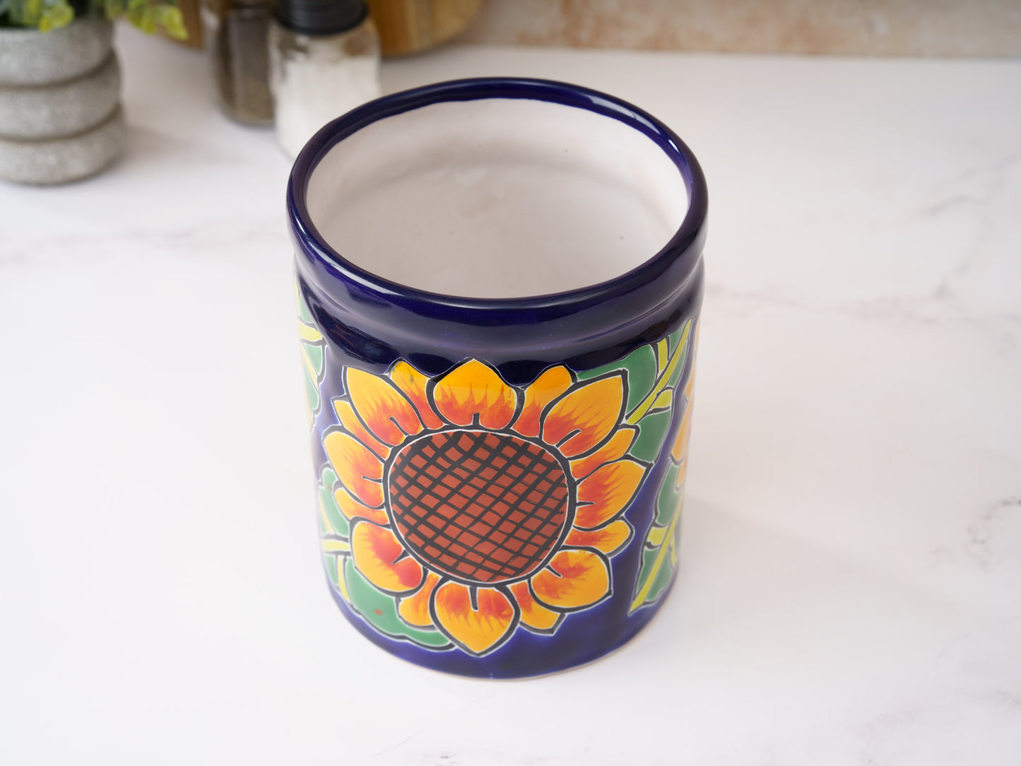 Utensil Holder - Large - Sunflower