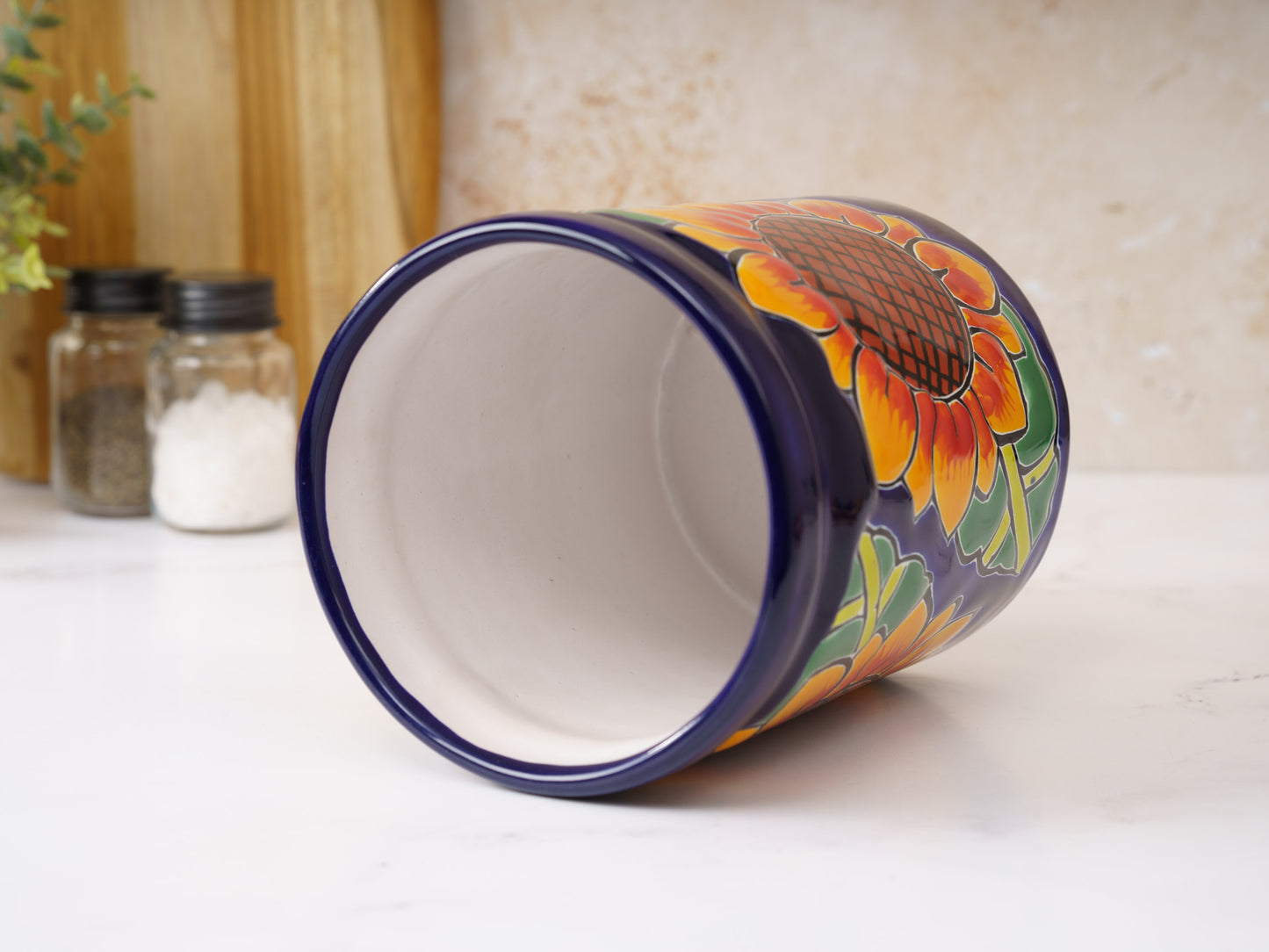 Utensil Holder - Large - Sunflower