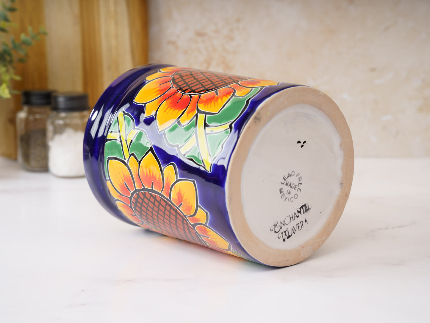 Utensil Holder - Large - Sunflower