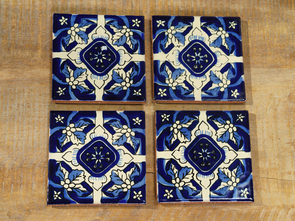 Talavera Tile Coasters - 4 Pack