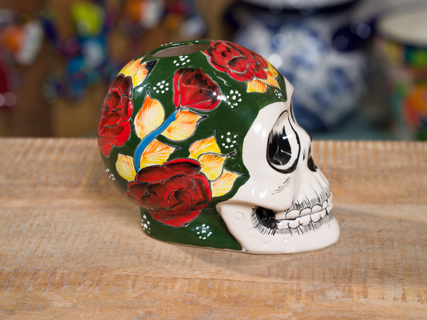 Skull Candle Holder