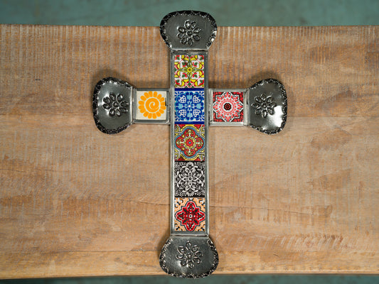 Tin & Tiles Large Cross